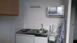 Küchenzeile im Appartment