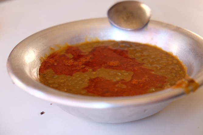 Linsensuppe. In Marrakech zum Frühstück gegessen.